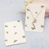 50Pcs Love Ornament Necklace Display Cards 7.8x5.6cm