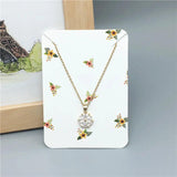 50Pcs Love Ornament Necklace Display Cards 7.8x5.6cm