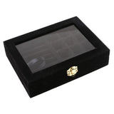 Velvet Earring Ring Jewelry Display Organizer Box Tray Holder
