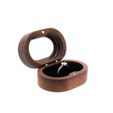 Rustic Wedding Ring Box Holder Wood Valentine Engagement Anniversary
