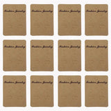 100pcs Brown Earring Display Cards Jewelry Packaging Cards 70*50mm