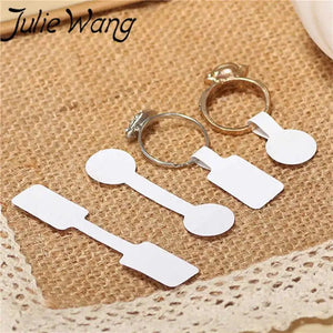 100PCS Blank Paper Tags Stickers For Craft Necklace Ring Bracelet