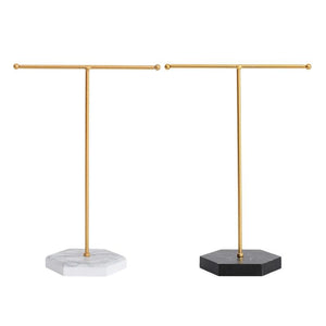 Metal Jewellery Stand Storage Holder T-Bar Tower for Ring Watch Necklace