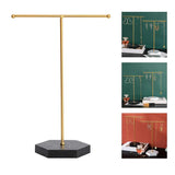 Metal Jewellery Stand Storage Holder T-Bar Tower for Ring Watch Necklace