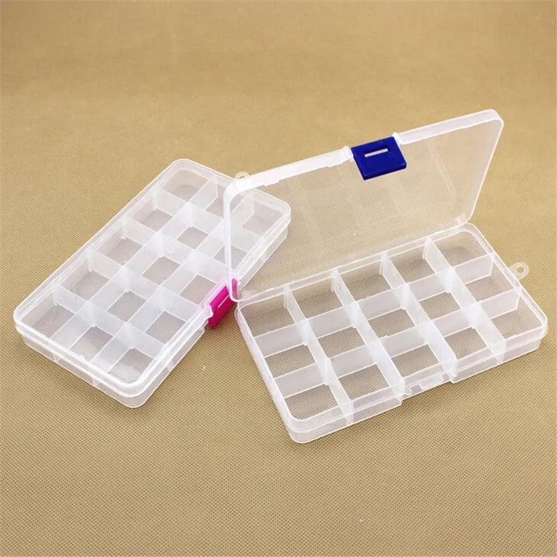 Adjustable Jewelry Tool Box Craft Organizer Storage Beads Case