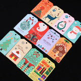 50pcs Christmas Pattern Earring Display Cards 4x6.8cm Personalized Hangers Tag