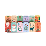 50pcs Christmas Pattern Earring Display Cards 4x6.8cm Personalized Hangers Tag