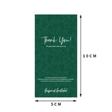 100pcs 5x10cm Thank You Sticker Small Business Merchandise Decoration