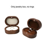 Rustic Wedding Ring Box Holder Wood Engagement Anniversary Personalized