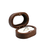 Rustic Wedding Ring Box Holder Wood Engagement Anniversary Personalized