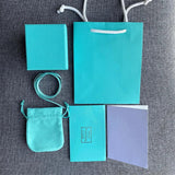 Jewelry Gift Box Set Velvet Paper Bag Necklace Earrings Charm Polishing Cloth