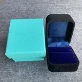 Jewelry Gift Box Set Velvet Paper Bag Necklace Earrings Charm Polishing Cloth
