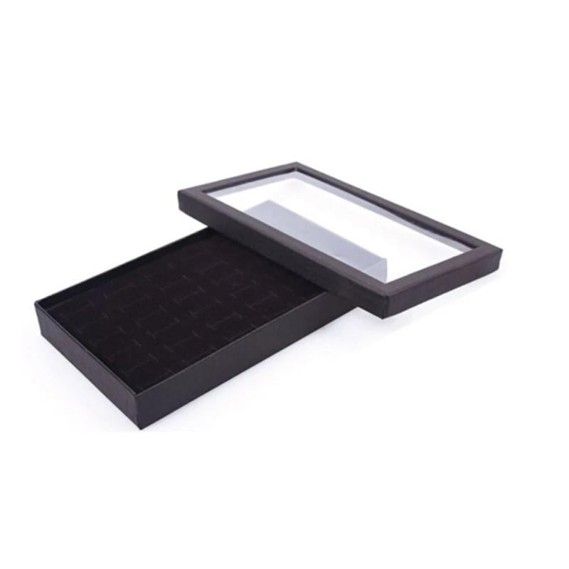 Practical 36 Slots Ring Storage Ear Display Box Jewelry Organizer Holder