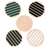Wooden Round Ring Tray Jewelry Display Props