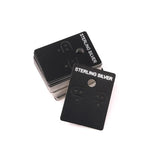 100pcs Sterling Silver Earring Jewelry Packaging Cards
