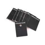 100pcs Sterling Silver Earring Jewelry Packaging Cards