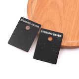 100pcs Sterling Silver Earring Jewelry Packaging Cards