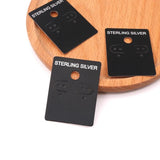 100pcs Sterling Silver Earring Jewelry Packaging Cards
