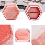 Velvet Jewelry Wedding Ring Box Organizer Packaging Case Display Rings