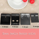50pcs Plastic Dangle Earrings Cards Ear Stud Display Hang Cards
