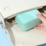 Lady Earring Holder Jewelry Storage Box with Mirror