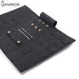 Portable Felt Jewelry Roll Storage Bag Travel Earrings Necklaces Bracelets Rings