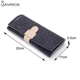 Portable Felt Jewelry Roll Storage Bag Travel Earrings Necklaces Bracelets Rings