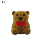 Bear Heart Tail Rings Box Earrings Box Surprise Jewelry Case