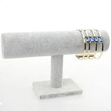 Velvet Faux Leather Bracelet Watch T-Bar Display Stand