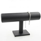 Velvet Faux Leather Bracelet Watch T-Bar Display Stand