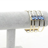 Velvet Faux Leather Bracelet Watch T-Bar Display Stand