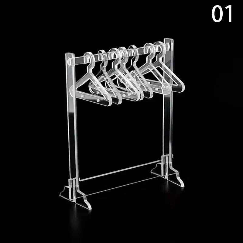 Clear Coat Hanger 26 Hole Mushroom Shape Large Capacity Earring Display Stand
