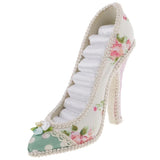 Flower High-heeled Shoe Tiered Ring Holder Display Jewelry Organizer