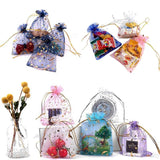 50pcs 10x12cm Tulle Organza Bags Drawstring Jewelry Display Candy