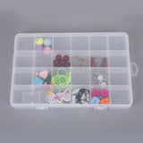 Adjustable Plastic Storage Box for Jewelry Ring Earring Pill Beads