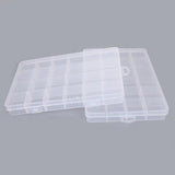 Adjustable Plastic Storage Box for Jewelry Ring Earring Pill Beads