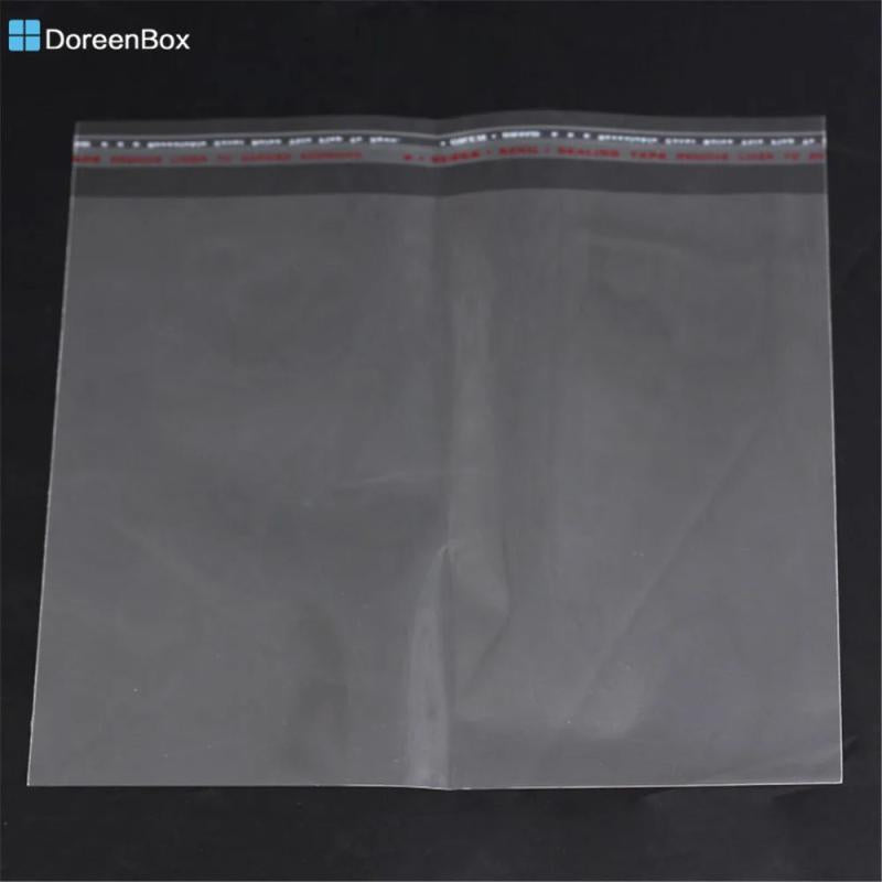 Doreen Box 50PCs Self Adhesive Seal Plastic Bags 18x18cm