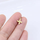 10pcs Stainless Steel Flower Girls Charms Pendant DIY Necklace Bracelets