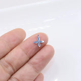 10pcs Stainless Steel Flower Girls Charms Pendant DIY Necklace Bracelets