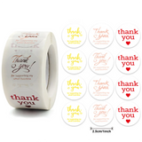 500pcs Foil Thank You Small Business Stickers DIY Stationery Gift Decor