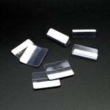 100pcs Clear PVC Sticker Ear Hooks Holders 3x2.5cm