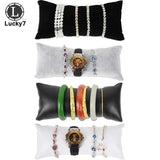 PU & Velvet Jewelry Bracelet Bangle Pillow Display Holder