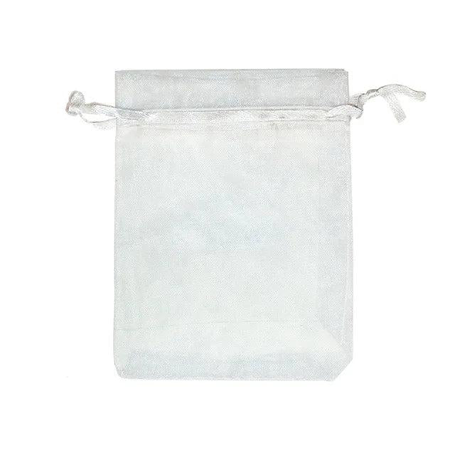 50pcs Colorful Organza Bags Drawstring Wedding Gift Pouches