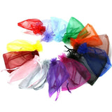 50pcs Colorful Organza Bags Drawstring Wedding Gift Pouches