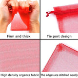 50pcs Colorful Organza Bags Drawstring Wedding Gift Pouches