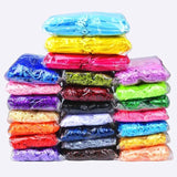 50pcs Colorful Organza Bags Drawstring Wedding Gift Pouches