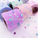 Colorful Dot Mesh Gauze Tape DIY Accessories Material