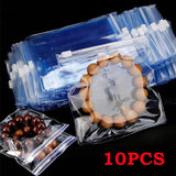 10PCS Self Sealing PVC Bags Zipper Jewelry Storage Transparent Pouch