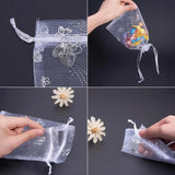 20Pcs Organza Bags Jewelry Beads Packaging Display Bags Drawstring Pouches