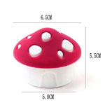 Velvet Mushroom Box Jewelry Wedding Ring Necklace Earrings Holder Display